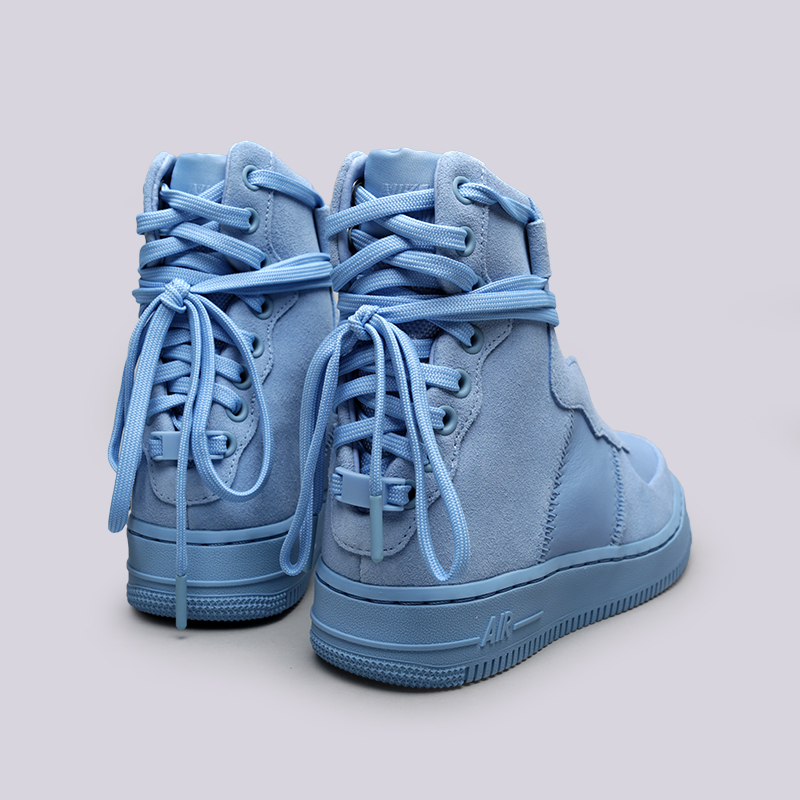 женские голубые кроссовки Nike WMNS Air Force 1 Rebel XX AO1525-400 - цена, описание, фото 3