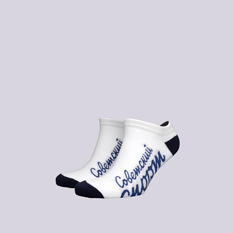 женские белые носки Запорожец heritage Советский Спорт WСпорт-крт/бел/т-син - цена, описание, фото 1