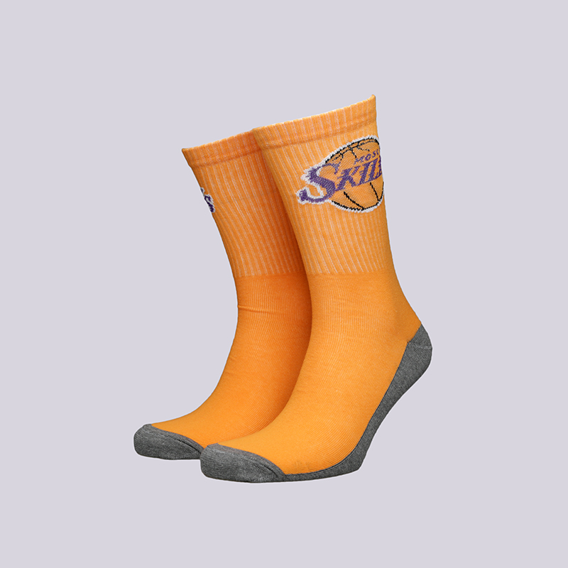 мужские оранжевые носки Skills Los Angeles Los Angeles-yell - цена, описание, фото 1
