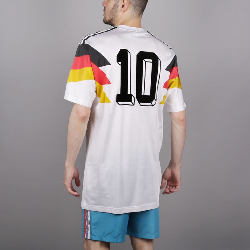 мужская белая футболка adidas Germany Jersey ce2343 - цена, описание, фото 4