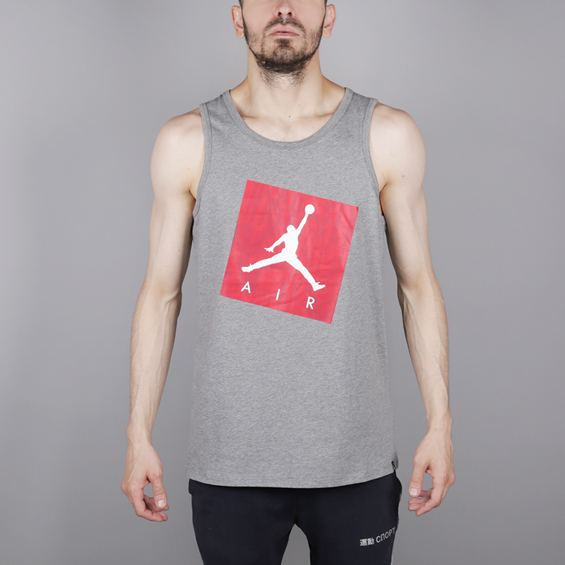 мужская серая безрукавка Jordan Jumpman Air Tank AJ1402-091 - цена, описание, фото 1