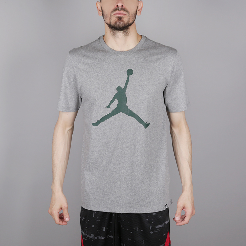мужская серая футболка Jordan JSW Iconic Jumpman 908017-093 - цена, описание, фото 1
