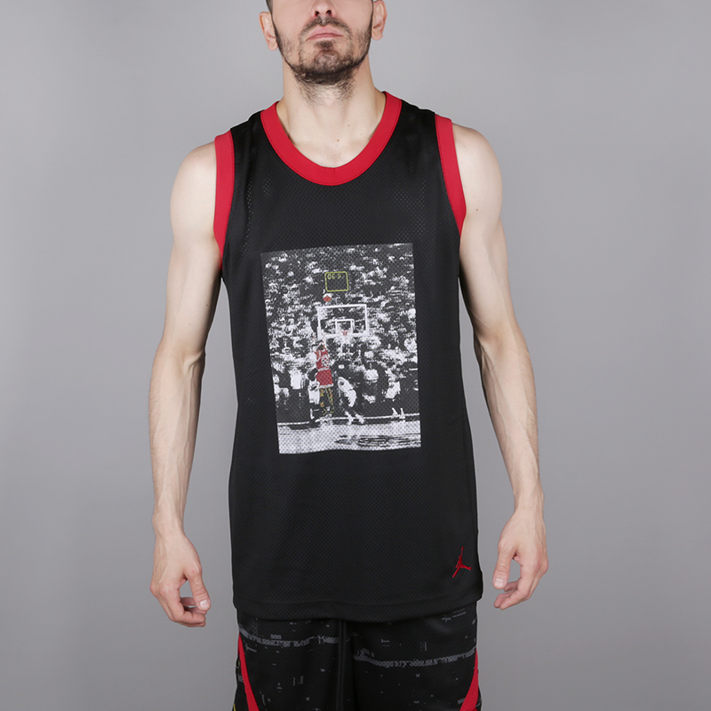 мужская черная безрукавка Jordan Last Shot Mesh Jersey AQ0697-010 - цена, описание, фото 1