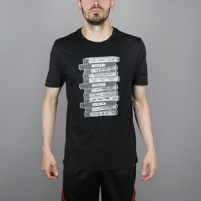 мужская черная футболка Jordan Last Shot GFX AO2623-010 - цена, описание, фото 1