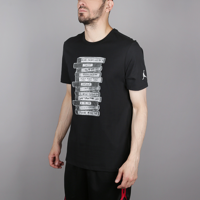 мужская черная футболка Jordan Last Shot GFX AO2623-010 - цена, описание, фото 3