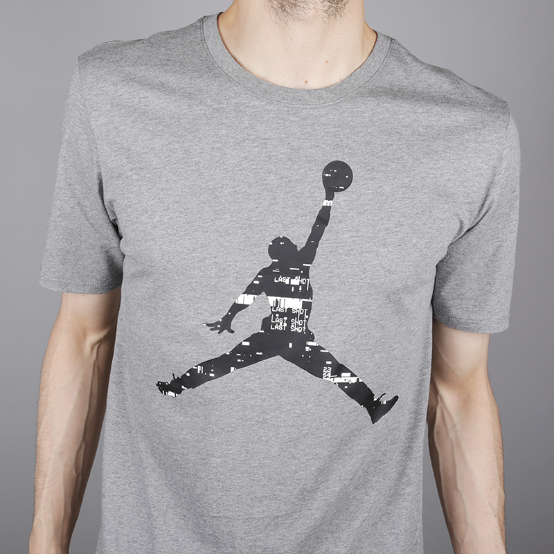 мужская серая футболка Jordan Last Shot GFX AQ0692-091 - цена, описание, фото 2