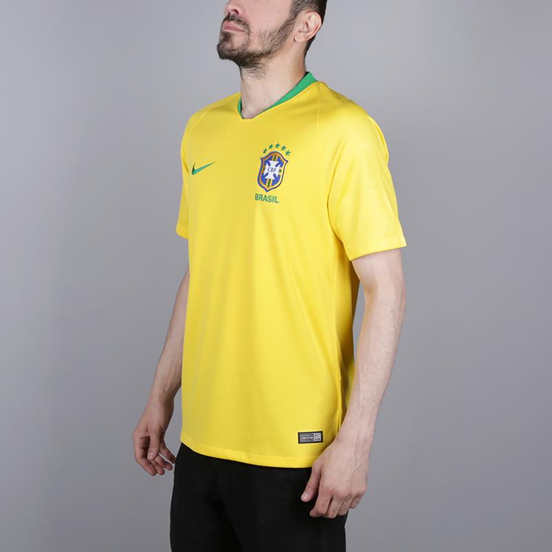мужская желтая футболка Nike Brasil 893856-749 - цена, описание, фото 3