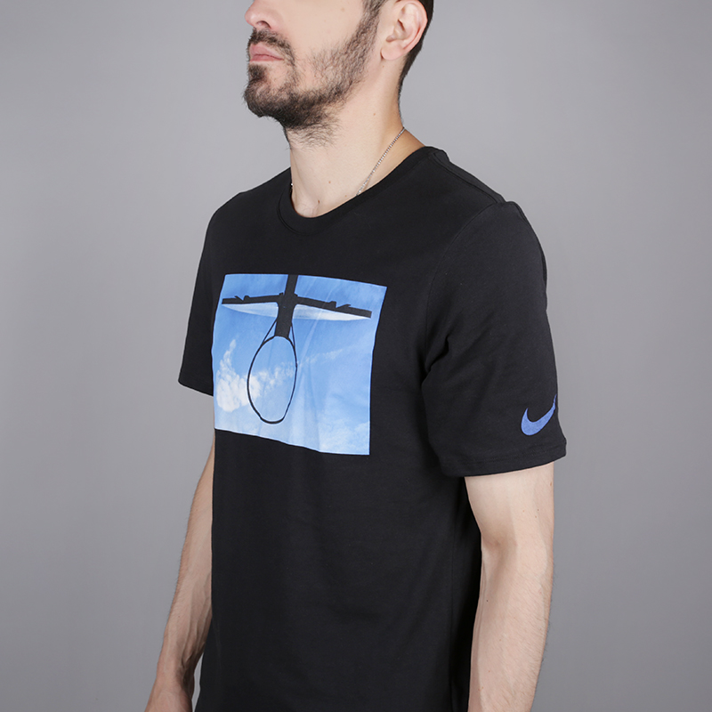 мужская черная футболка Nike Dry 923725-010 - цена, описание, фото 4