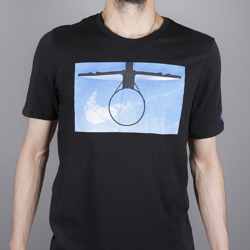 мужская черная футболка Nike Dry 923725-010 - цена, описание, фото 2