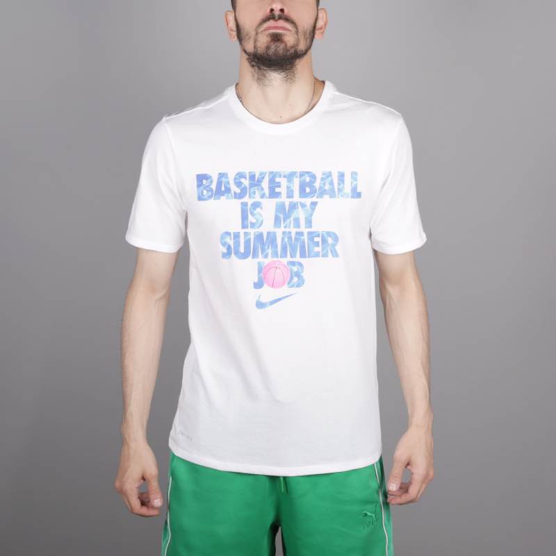 мужская белая футболка Nike Summer Job 923723-100 - цена, описание, фото 1