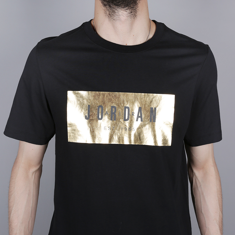 мужская черная футболка Jordan JSW Alt Hem AA1917-010 - цена, описание, фото 2
