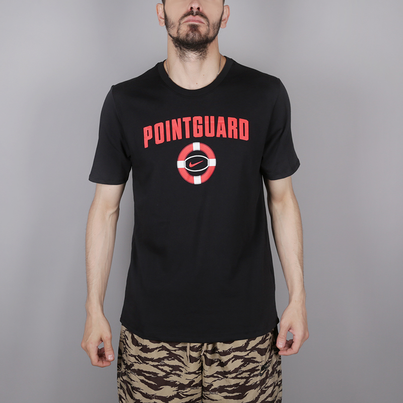 мужская черная футболка Nike Point Guard 923735-010 - цена, описание, фото 1