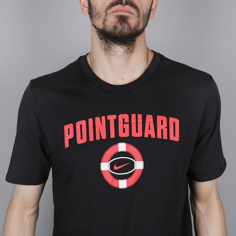 мужская черная футболка Nike Point Guard 923735-010 - цена, описание, фото 2