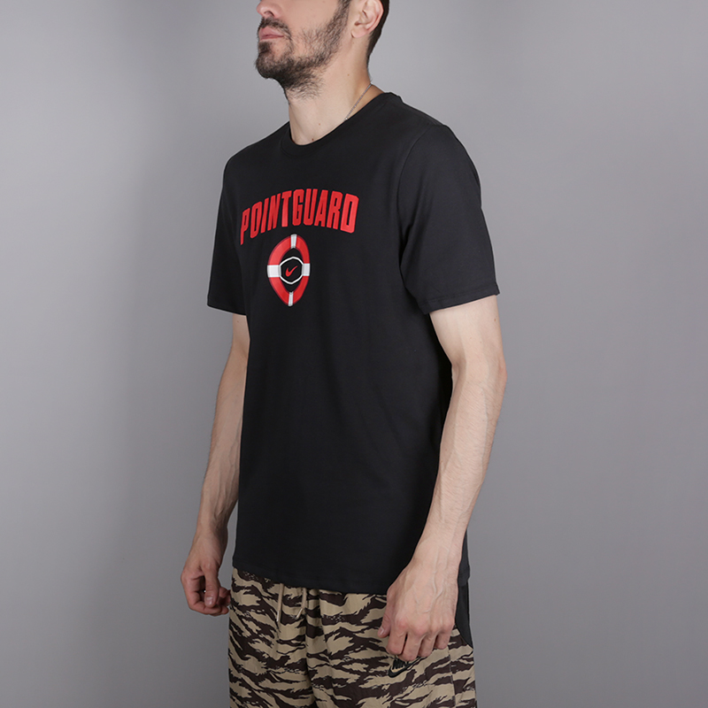 мужская черная футболка Nike Point Guard 923735-010 - цена, описание, фото 3