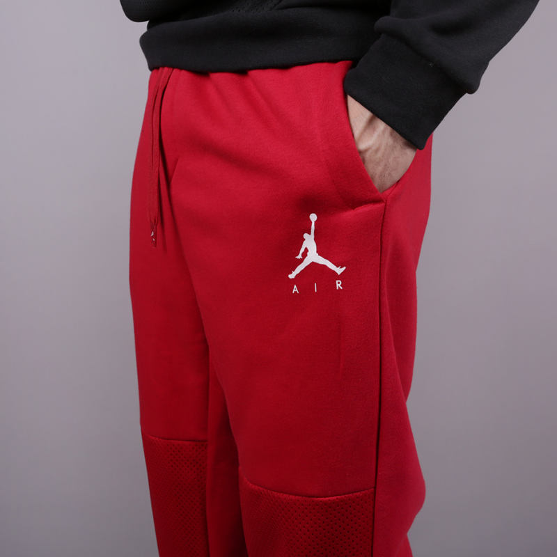 мужские красные брюки Jordan Jumpman Air Fleece AA1447-687 - цена, описание, фото 3
