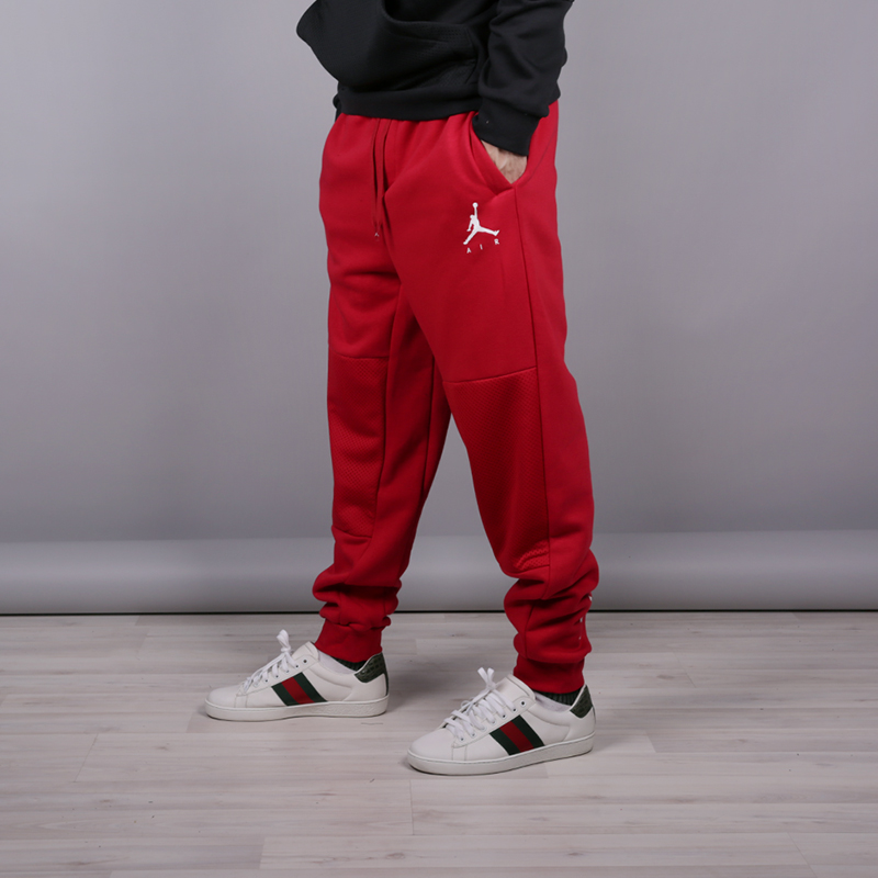мужские красные брюки Jordan Jumpman Air Fleece AA1447-687 - цена, описание, фото 2