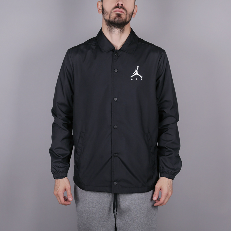 мужская черная куртка Jordan Jumpman Coach Jacket 939966-010 - цена, описание, фото 1