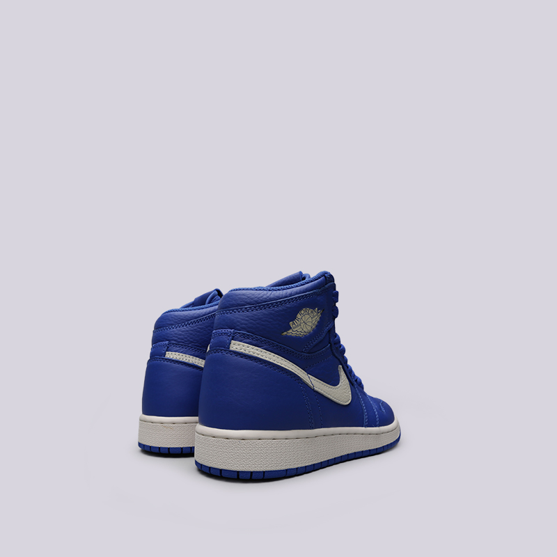 женские синие кроссовки Jordan 1 Retro High OG GS 575441-401 - цена, описание, фото 4