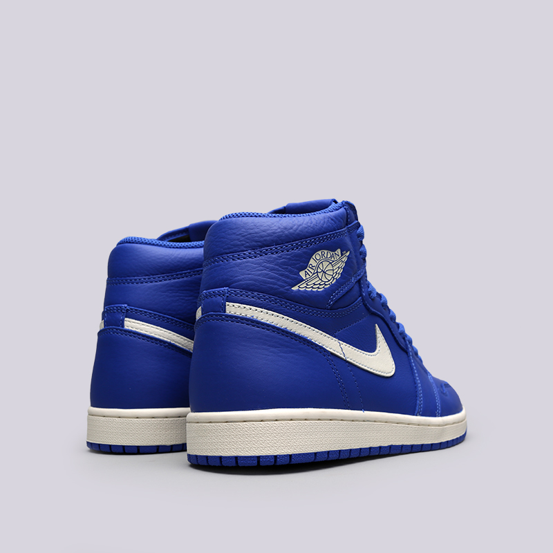 мужские синие кроссовки Jordan 1 Retro High OG 555088-401 - цена, описание, фото 4