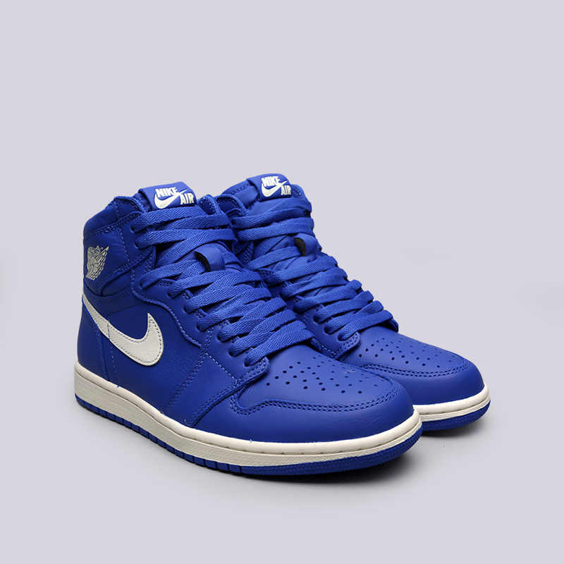 мужские синие кроссовки Jordan 1 Retro High OG 555088-401 - цена, описание, фото 3