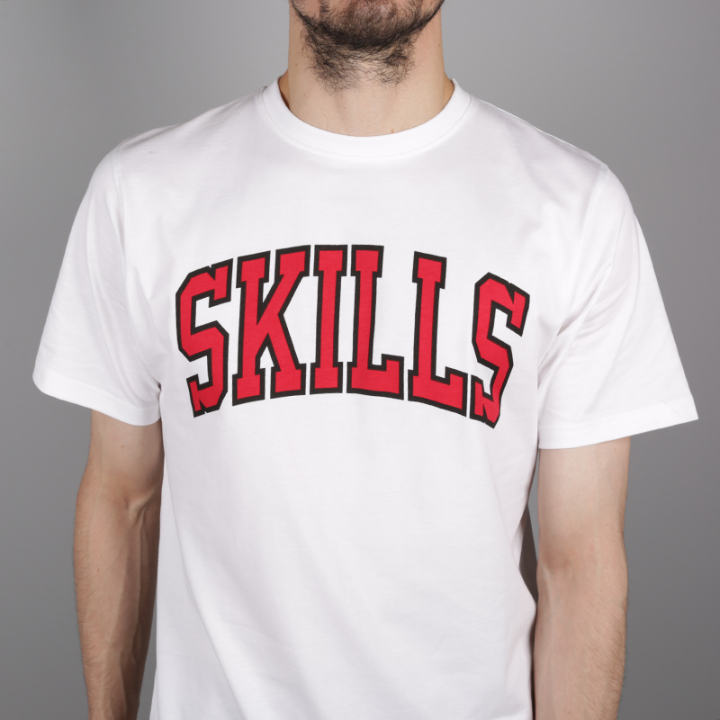 мужская белая футболка Skills Chicago Chicago Show white - цена, описание, фото 2
