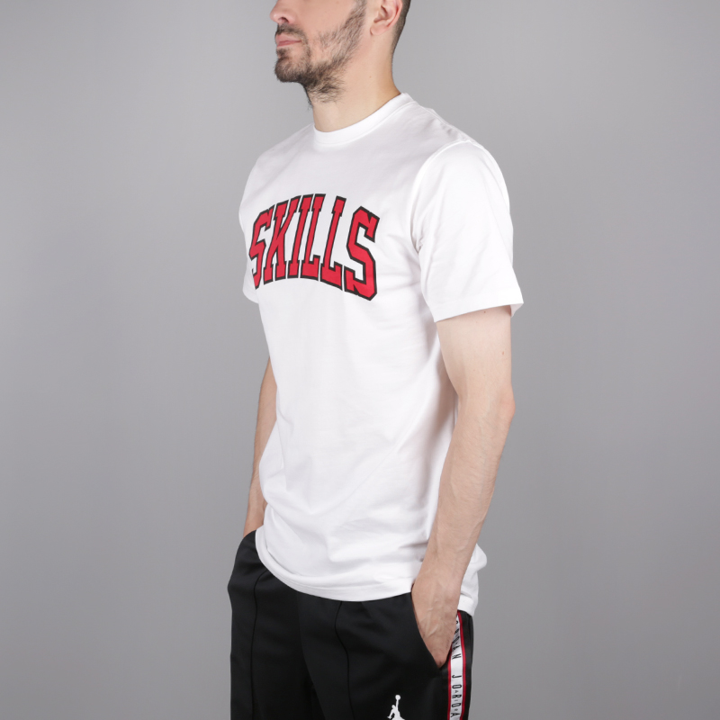 мужская белая футболка Skills Chicago Chicago Show white - цена, описание, фото 3