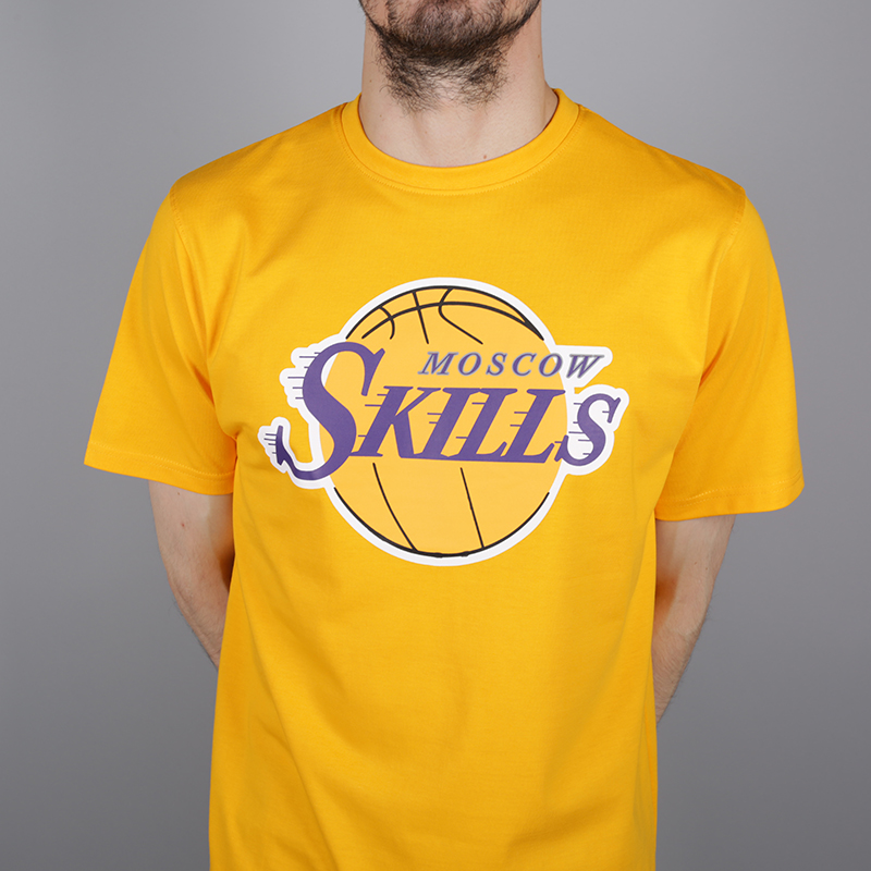Мужская футболка Skills LA (Los Angeles gold)  - цена, описание, фото 2