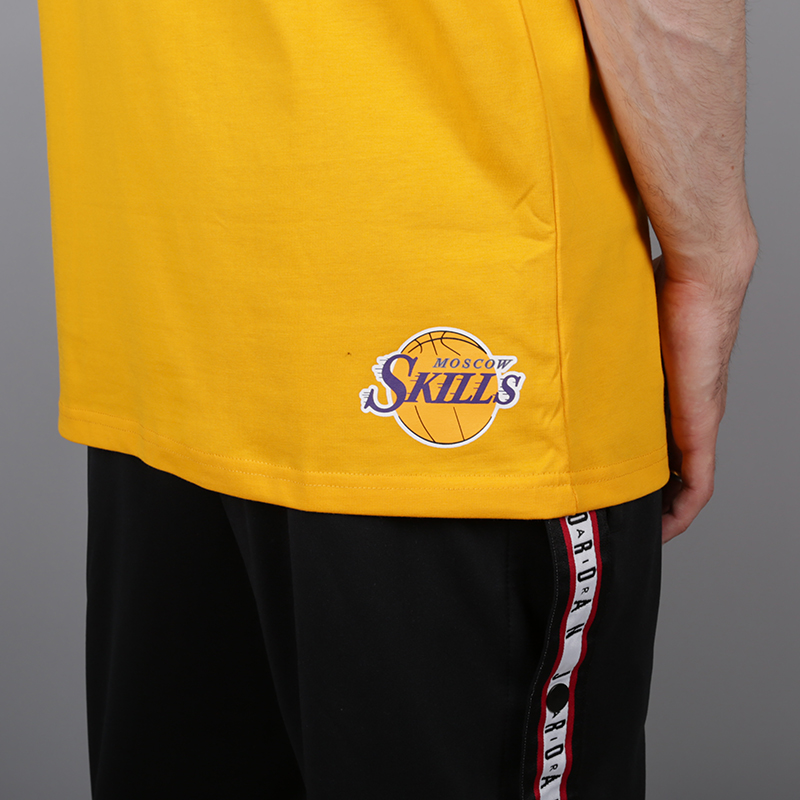Мужская футболка Skills LA (Los Angeles gold)  - цена, описание, фото 5