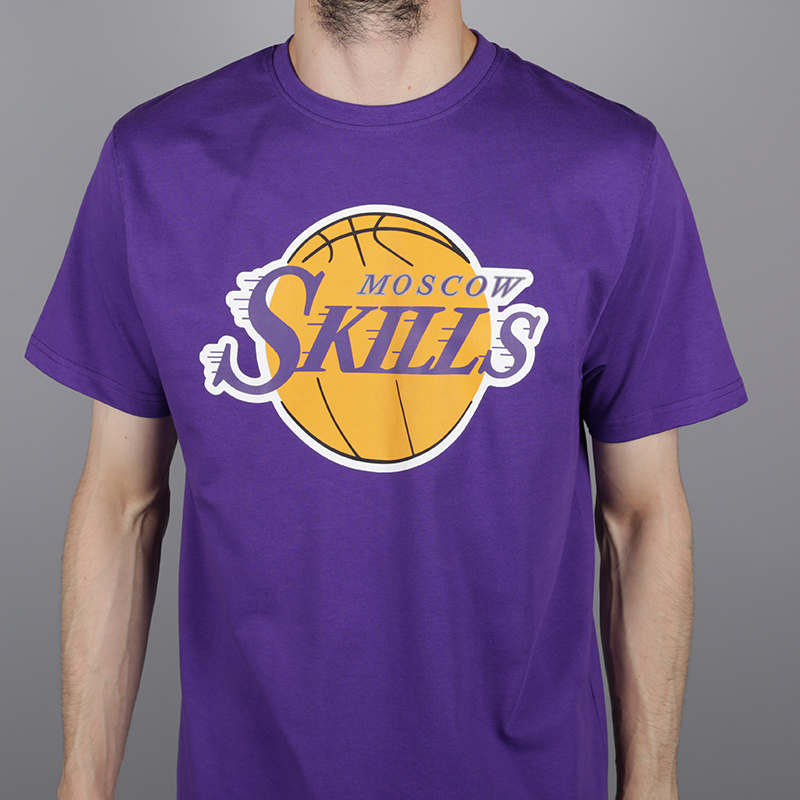 мужская фиолетовая футболка Skills LA Los Angeles фиол - цена, описание, фото 2