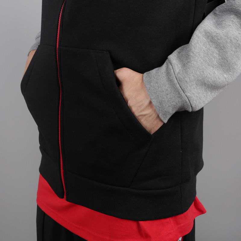 мужская черная толстовка Jordan Jumpman Fleece Full-Zip 939998-011 - цена, описание, фото 4