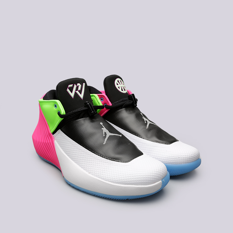 мужские белые баскетбольные кроссовки Jordan Why Not Zero.1 Low Q54 AT9190-100 - цена, описание, фото 3