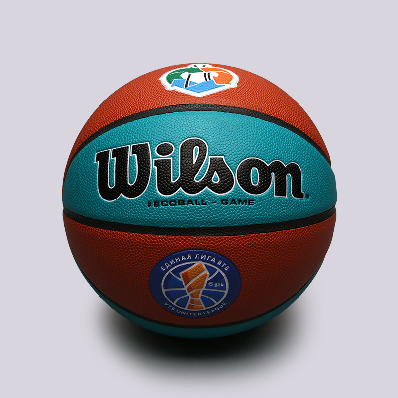 

Мяч №7 Wilson, VTB Gameball ASG Eco, Голубой;коричневый