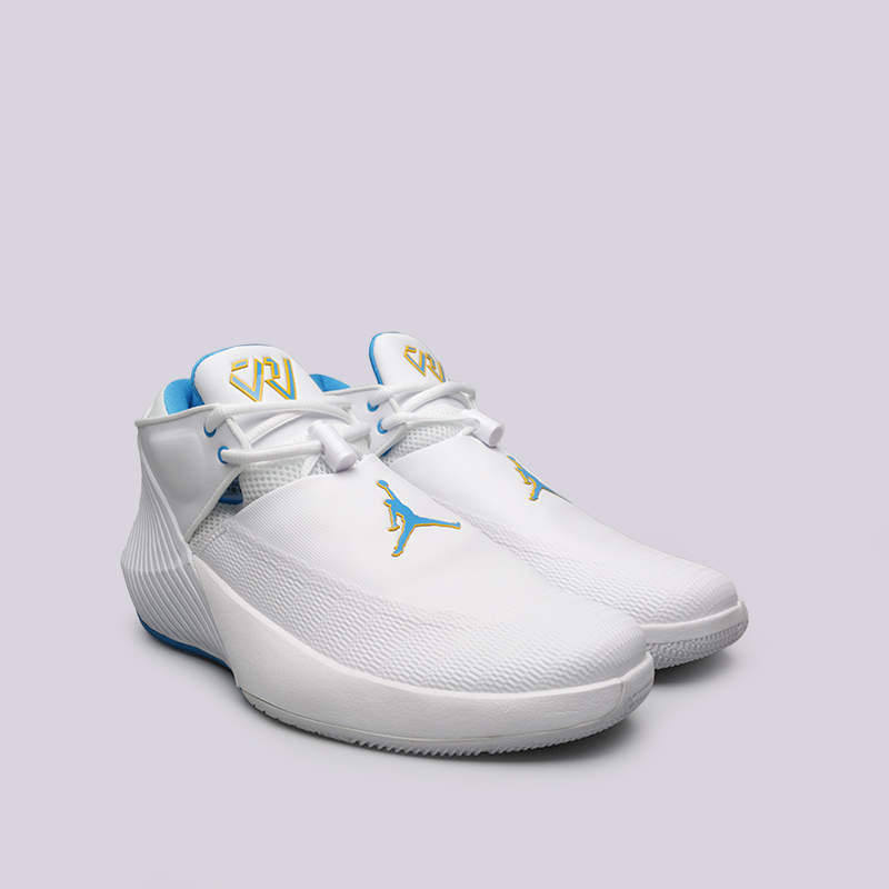 мужские белые баскетбольные кроссовки Jordan Why Not Zero.1 Low AR0043-100 - цена, описание, фото 2