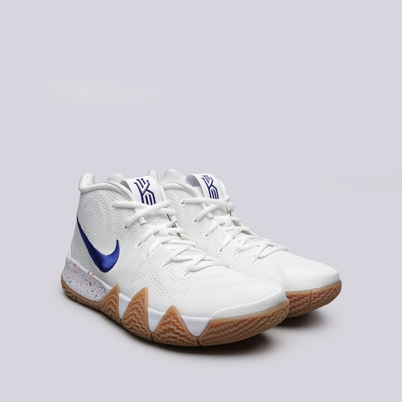 мужские белые баскетбольные кроссовки Nike Kyrie 4 943806-100 - цена, описание, фото 3