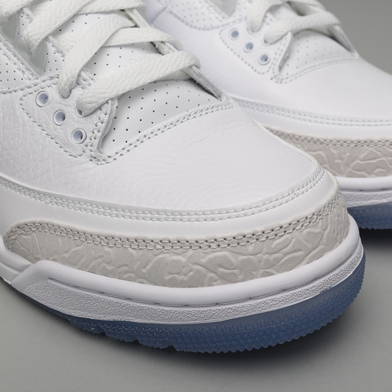 мужские белые кроссовки Jordan 3 Retro 136064-111 - цена, описание, фото 4