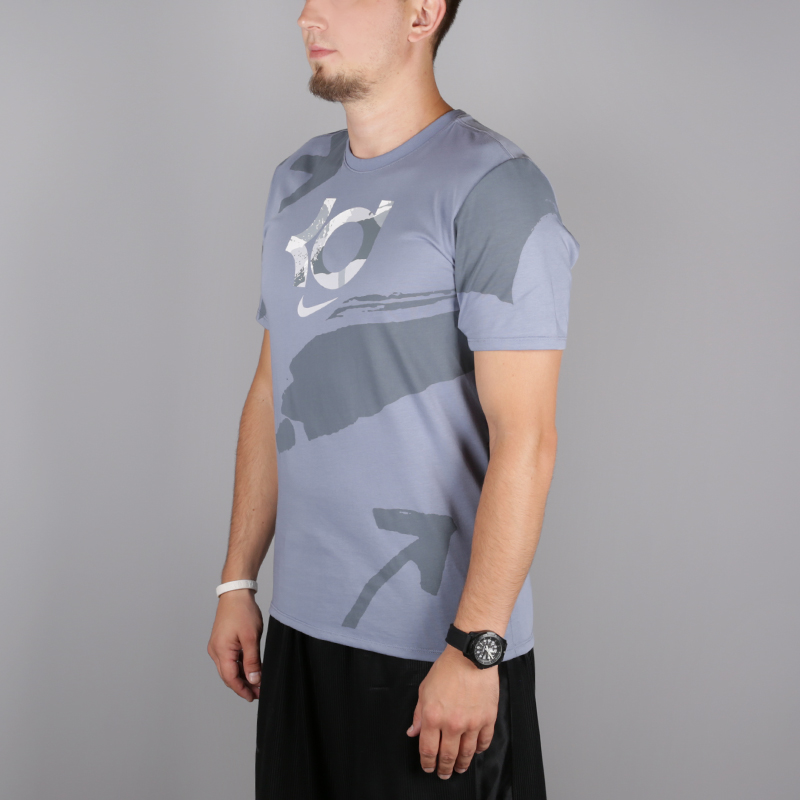 мужская голубая футболка Nike AOP Tee 923685-445 - цена, описание, фото 3