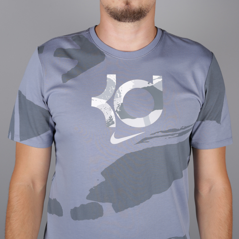 мужская голубая футболка Nike AOP Tee 923685-445 - цена, описание, фото 2