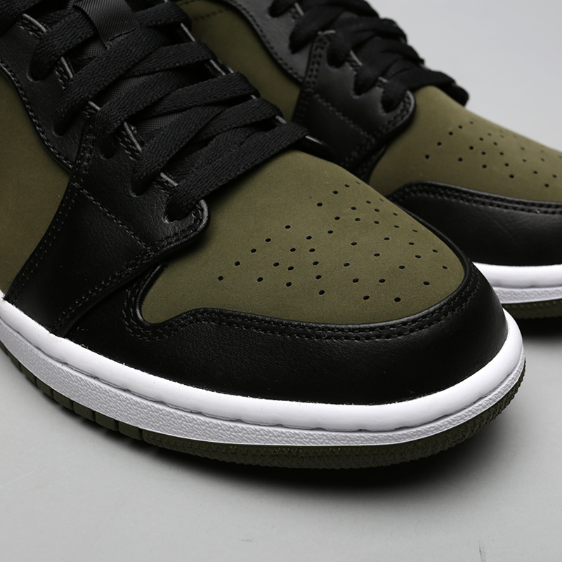 мужские зеленые кроссовки Jordan 1 Mid 554724-301 - цена, описание, фото 5