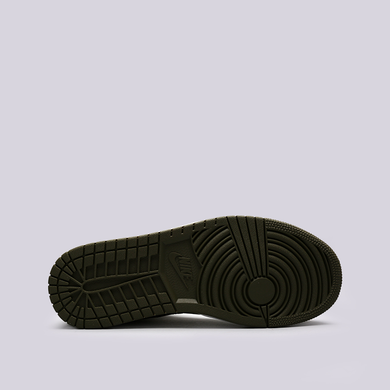 мужские зеленые кроссовки Jordan 1 Mid 554724-301 - цена, описание, фото 2
