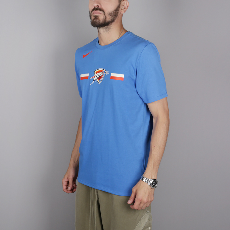 мужская голубая футболка Nike Oklahoma City Thunder 933545-403 - цена, описание, фото 3