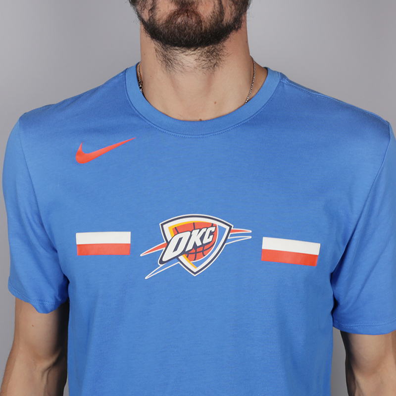 мужская голубая футболка Nike Oklahoma City Thunder 933545-403 - цена, описание, фото 2