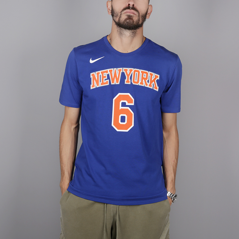 мужская синяя футболка Nike New York Knicks Porzingis 870794-495 - цена, описание, фото 1