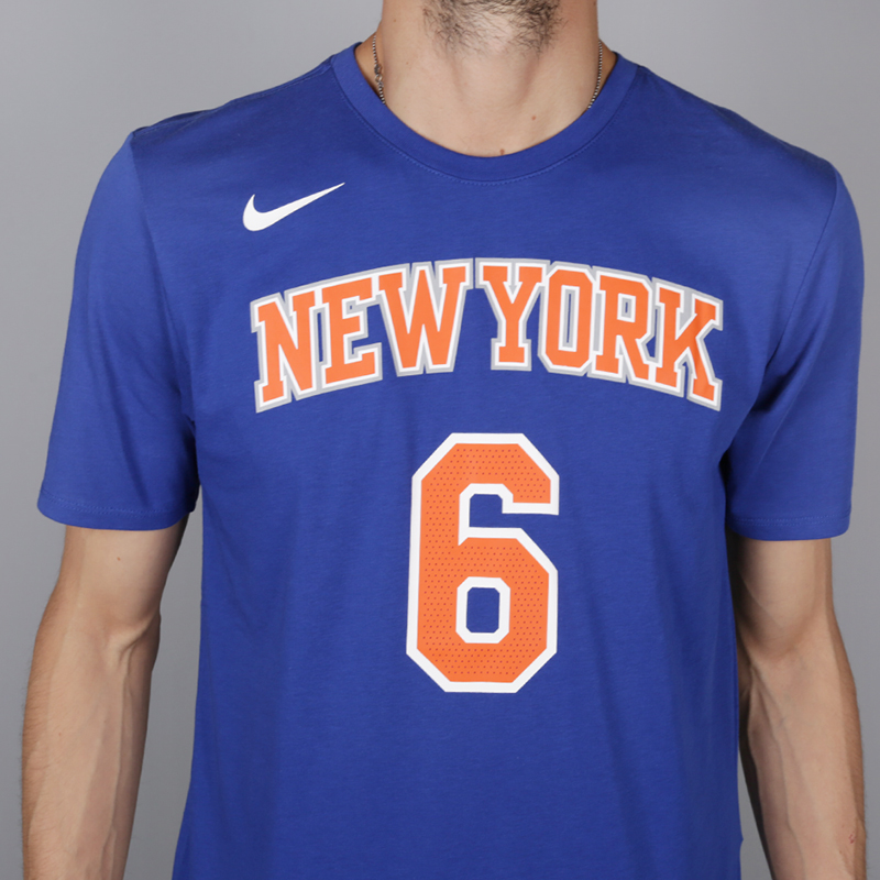 мужская синяя футболка Nike New York Knicks Porzingis 870794-495 - цена, описание, фото 2