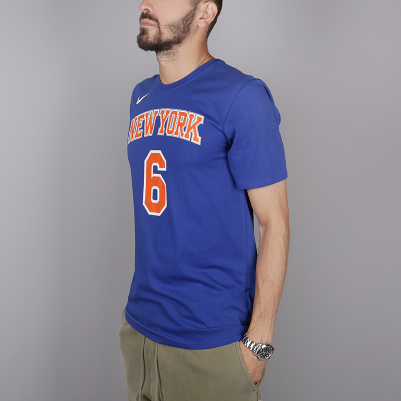 мужская синяя футболка Nike New York Knicks Porzingis 870794-495 - цена, описание, фото 3