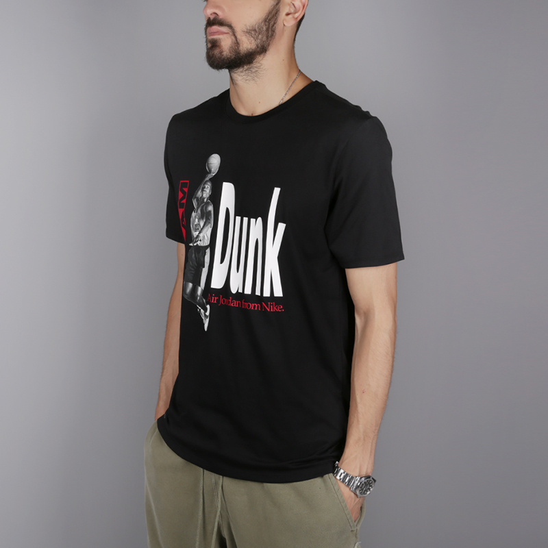 мужская черная футболка Jordan Graphic 2 939614-010 - цена, описание, фото 3