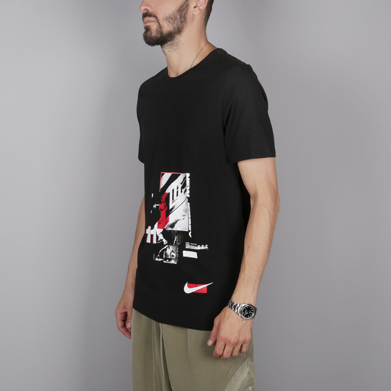 мужская черная футболка Nike Kyrie Irving 923689-010 - цена, описание, фото 3