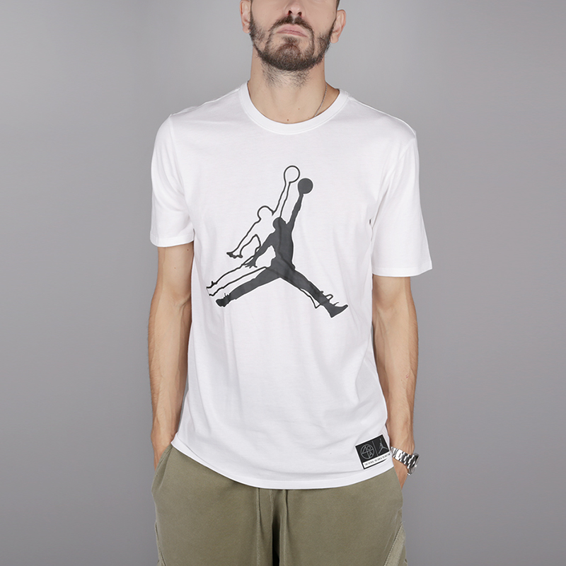 мужская белая футболка Jordan He Got Game AR1284-100 - цена, описание, фото 1