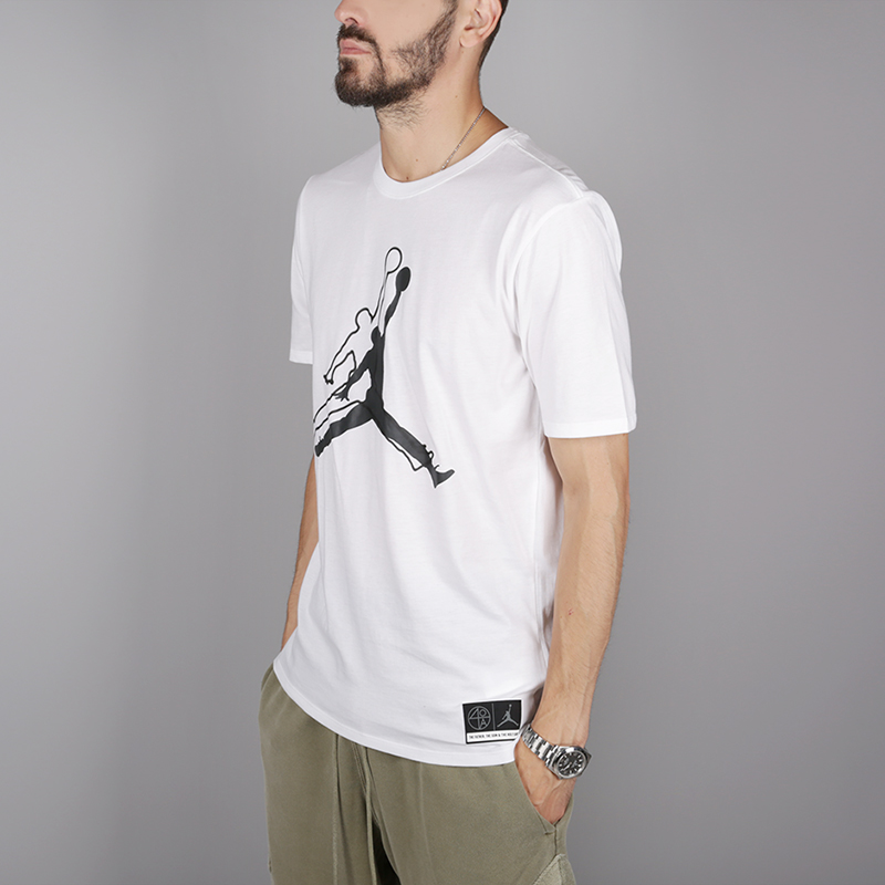 мужская белая футболка Jordan He Got Game AR1284-100 - цена, описание, фото 3