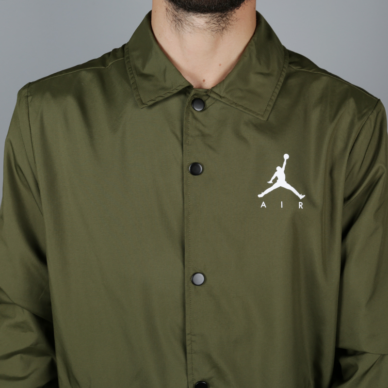 мужская зеленая куртка Jordan Coach Jacket 939966-395 - цена, описание, фото 2
