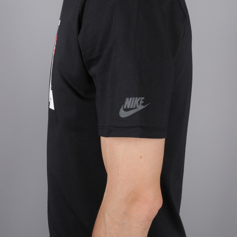 мужская черная футболка Nike Raised Verb AA6315-010 - цена, описание, фото 4